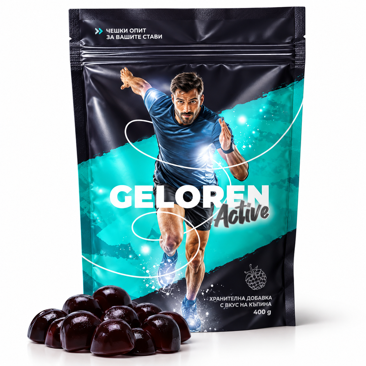 Geloren ACTIVE 400g - ставно хранене за хора с вкус на Къпина